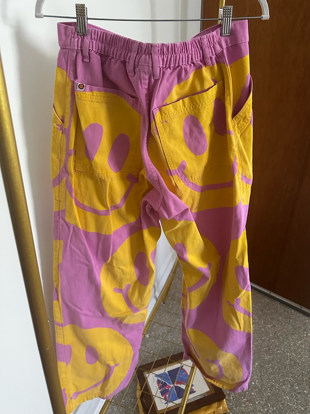 Big Bud Press Smiley Face Work Pants M/L - Picture 2 of 5